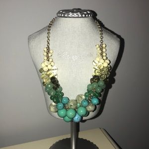 Chunky teal necklace